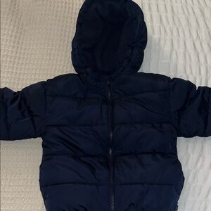 Navy Blue Puffer Jacket